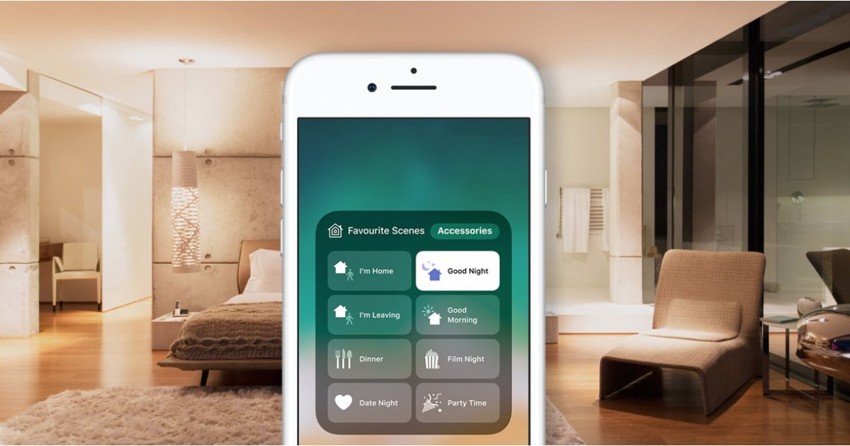 Ứng dụng của HomeKit trong phòng khách