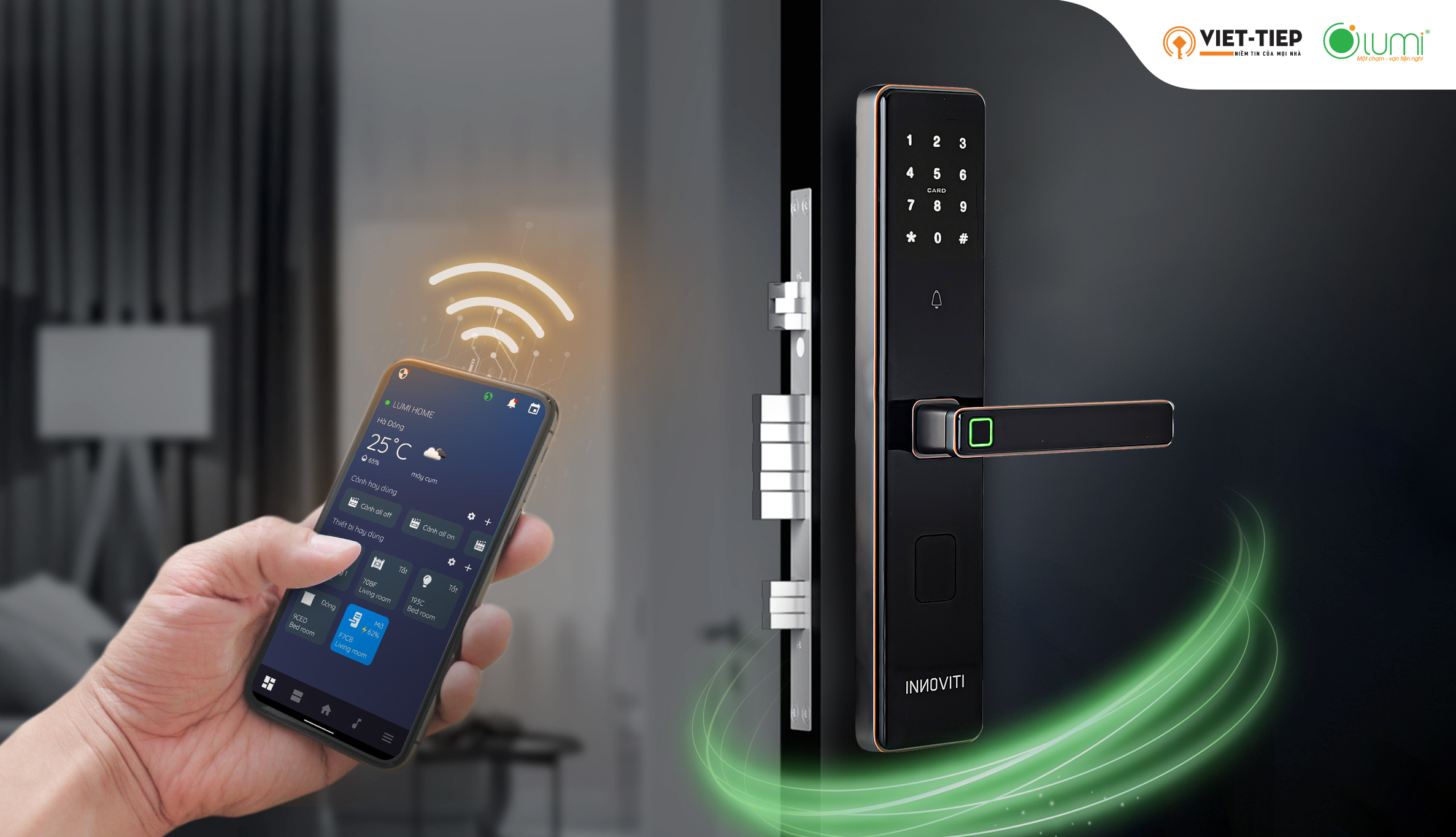 Khoá cửa thông minh có thế kết nối với HomeKit