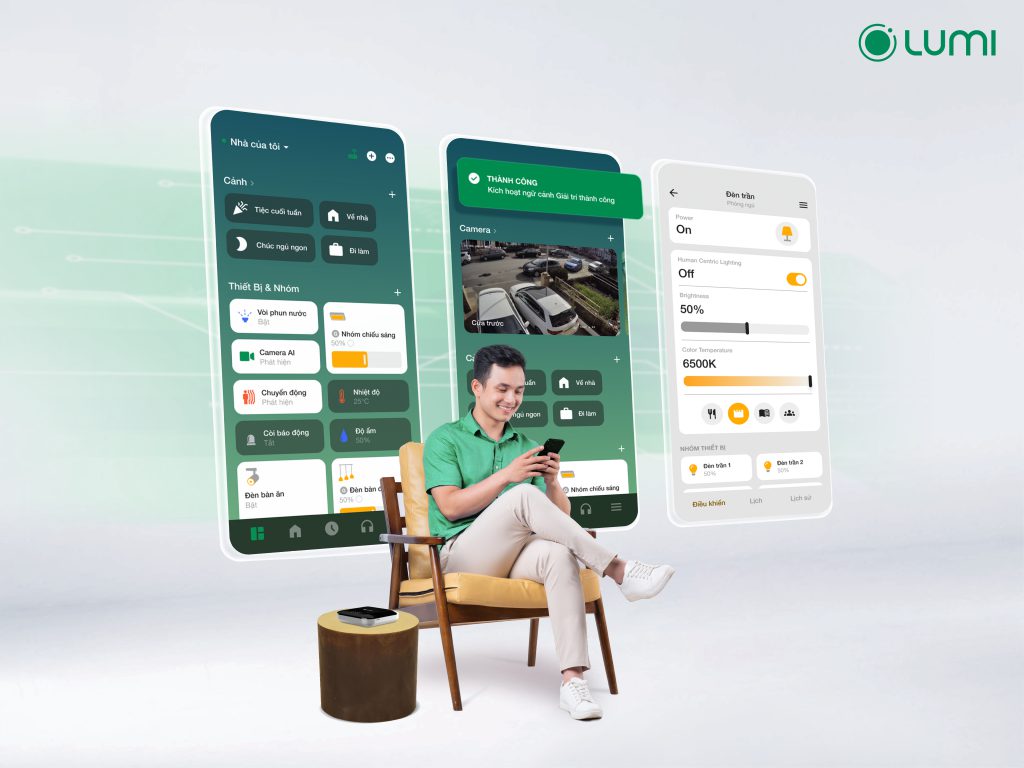 HC Premium cho phép bạn điều khiển mọi thiết bị trong nhà từ xa, qua điện thoại