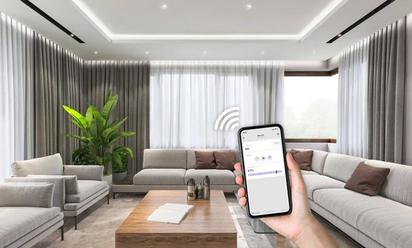 Cách lắp đặt rèm tự động vách ngăn