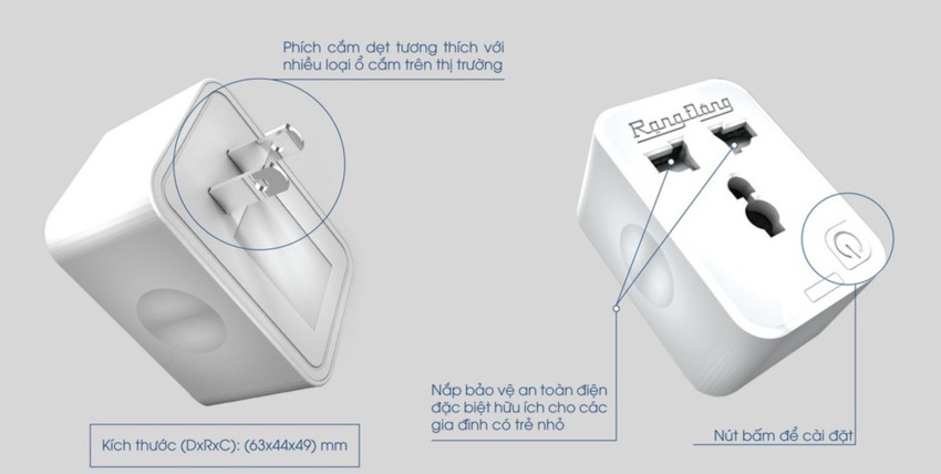 Ổ cắm thông minh wifi đơn