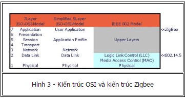 Kiến trúc OSI và kiến trúc Zigbee