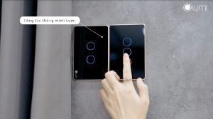 Công tắc cảm ứng thông minh Lumi được lắp đặt trong toàn bộ căn biệt thự