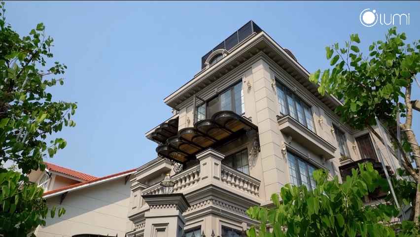 Ấn tượng ngay từ bên ngoài của căn biệt thự phong cách chuẩn Nhật