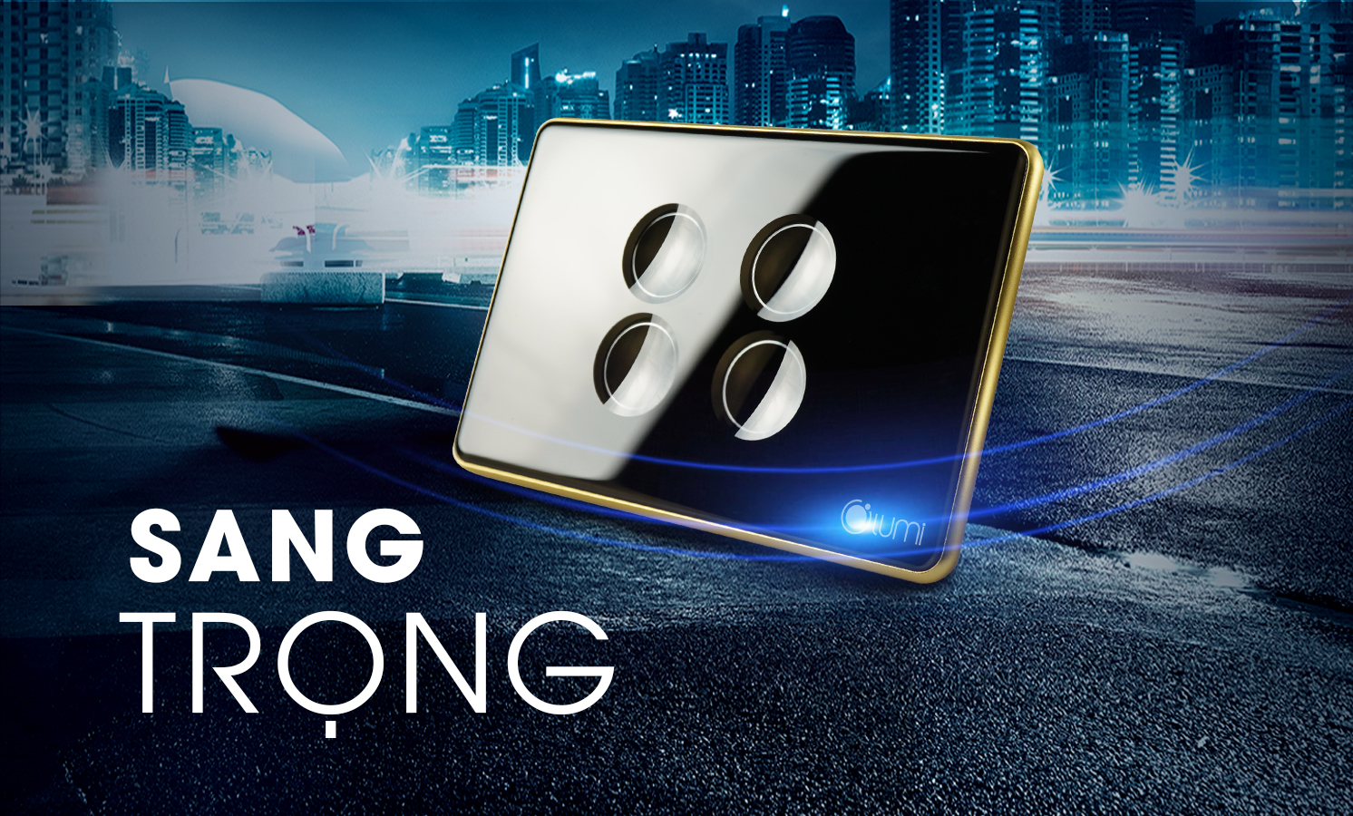 Công tắc cảm ứng kính lõm sang trọng