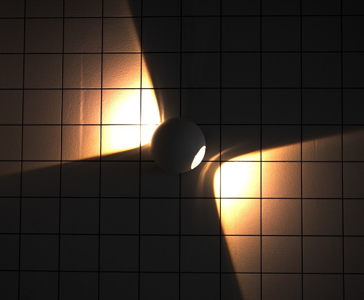 Mẫu đèn ban công đẹp hình cầu